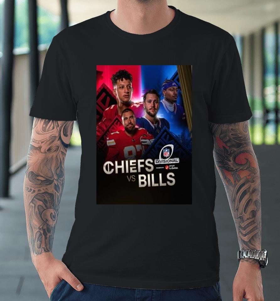 Kansas City Chiefs And Buffalo Bills Meet Up In The Nfl Divisional 2024 Premium T-Shirt