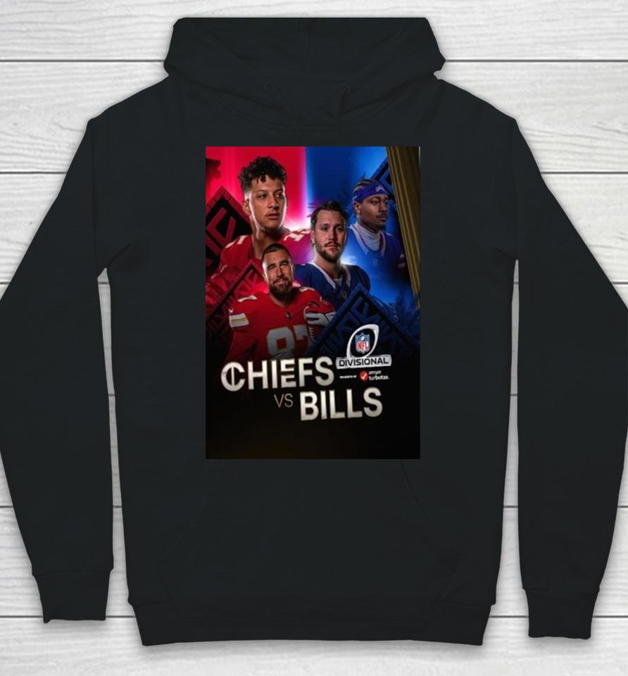 Kansas City Chiefs And Buffalo Bills Meet Up In The Nfl Divisional 2024 Hoodie
