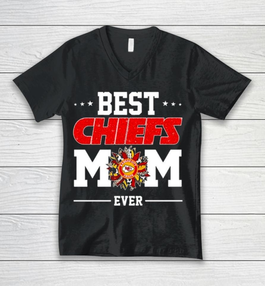 Kansas City Chiefs Best Chiefs Mom Ever Mother Day’s 2024 Unisex V-Neck T-Shirt