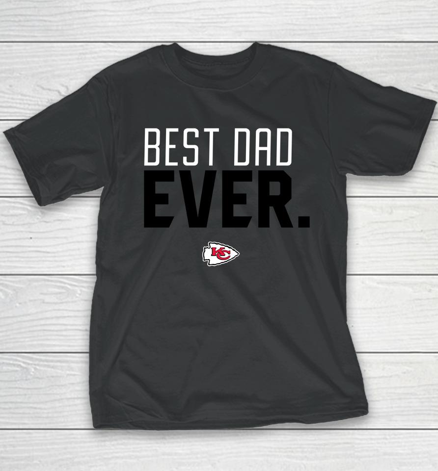 Kansas City Chiefs Best Dad Ever Team Youth T-Shirt