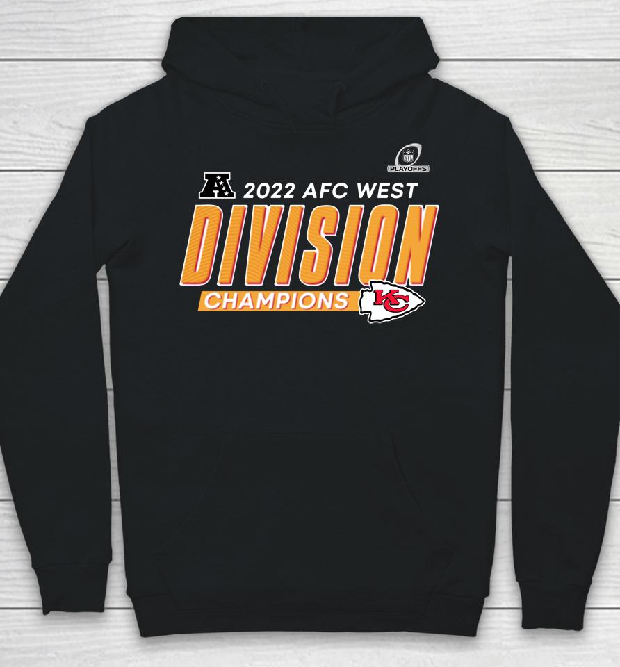 Kansas City Chiefs Black 2022 Afc West Division Champions Locker Room Trophy Collection Hoodie