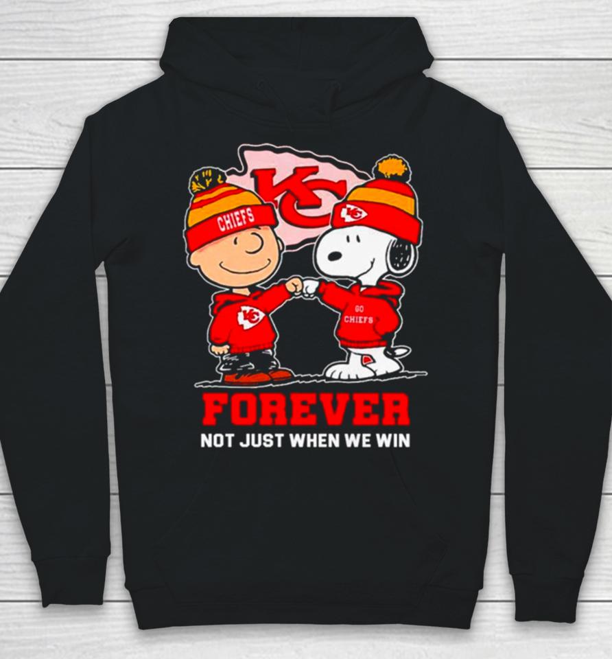 Kansas City Chiefs Charlie Brown And Snoopy Forever Not Just When We Win Hoodie