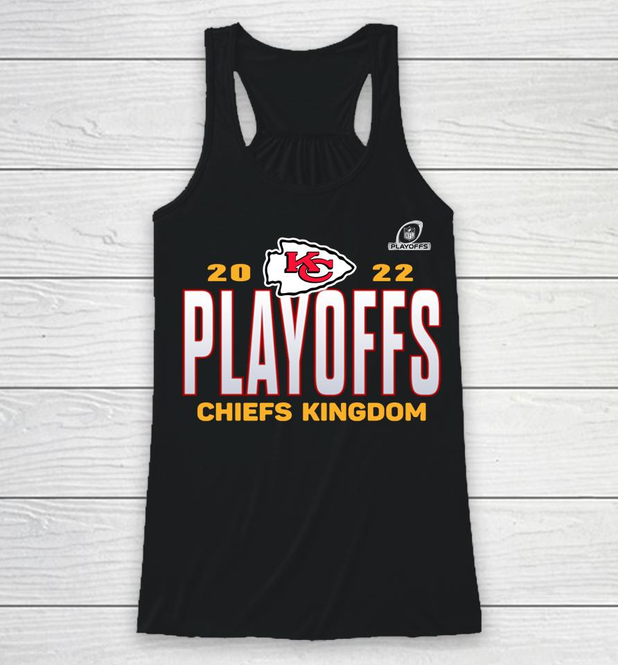 Kansas City Chiefs Fanatics Branded Charcoal 2022 Nfl Playoffs Our Time Racerback Tank