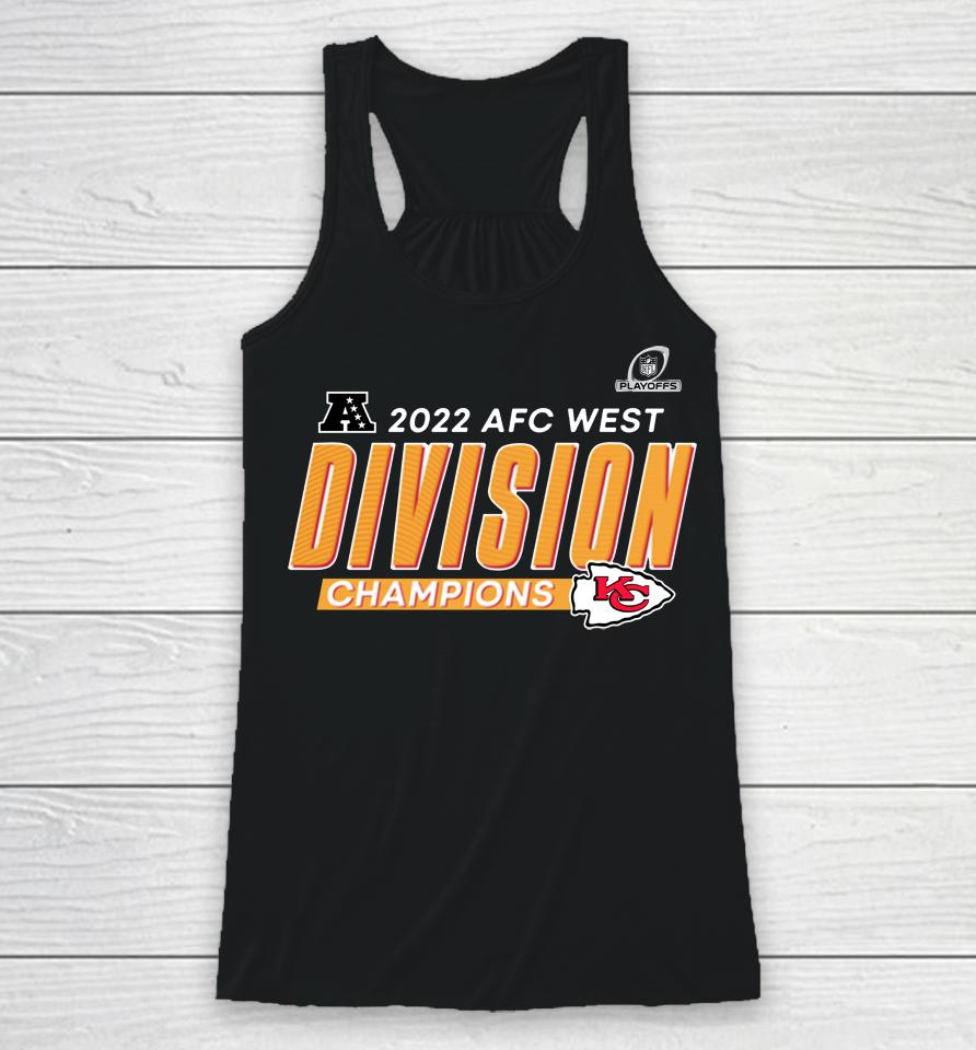 Kansas City Chiefs Fanatics Red 2022 Afc West Division Champions Divide And Conquer Racerback Tank