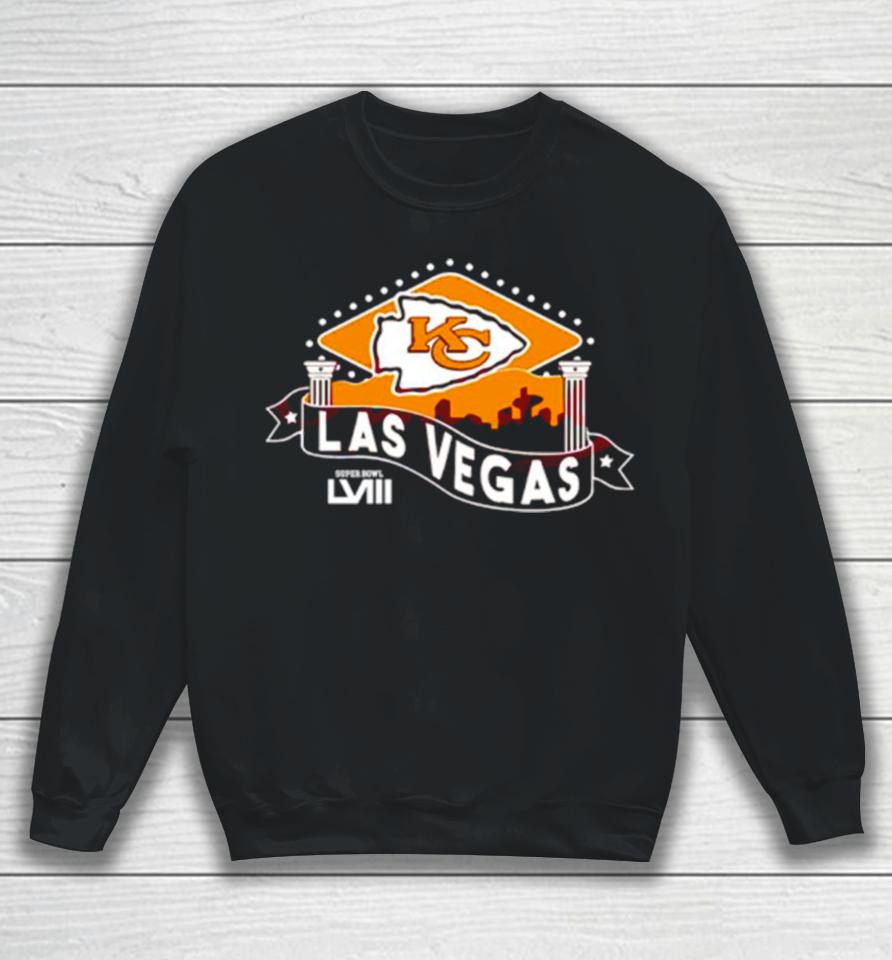 Kansas City Chiefs Football Las Vegas Super Bowl Lviii Football Sweatshirt