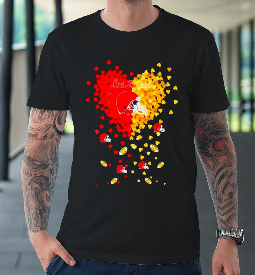 Kansas City Chiefs Football Red And Gold In My Heart Premium T-Shirt