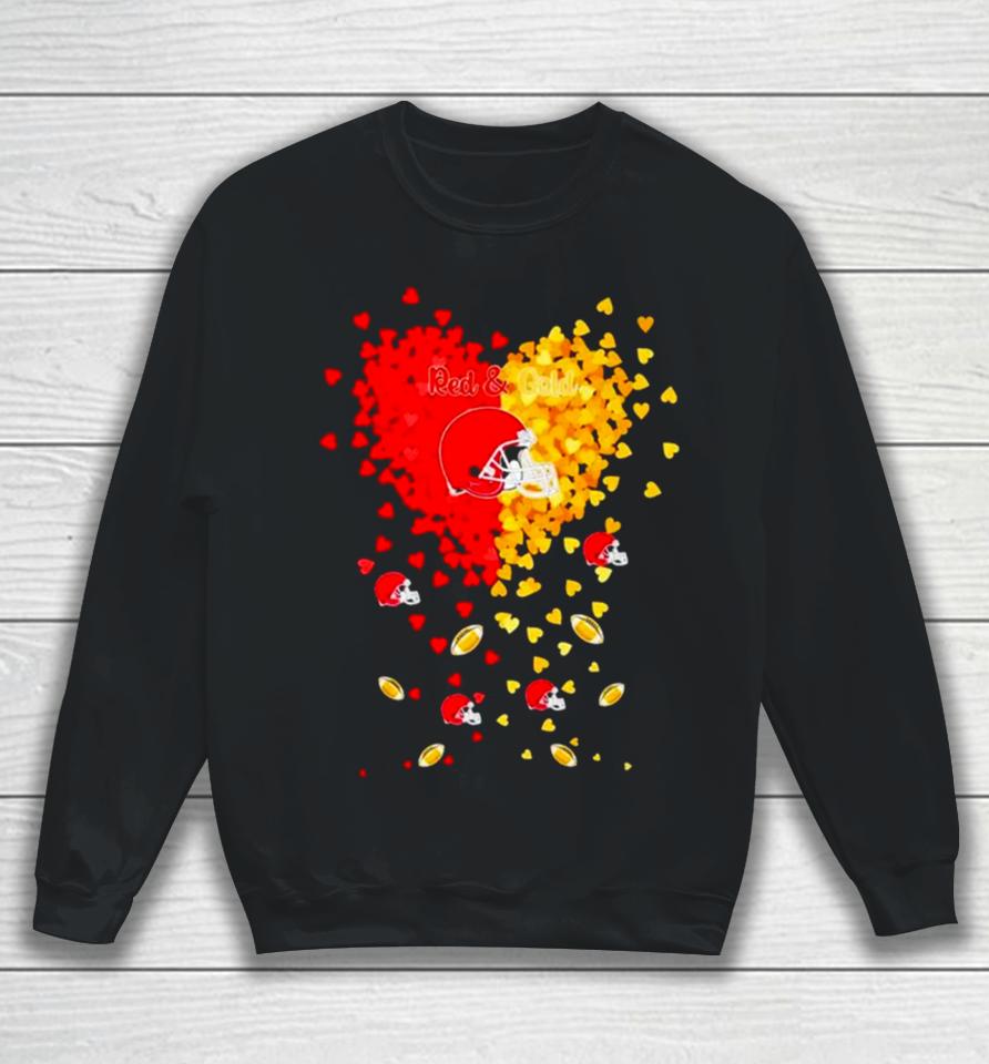 Kansas City Chiefs Football Red And Gold In My Heart Sweatshirt