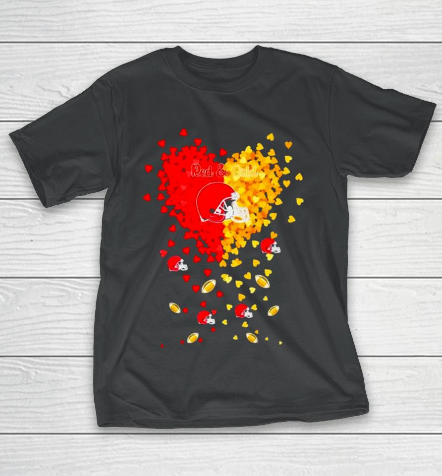 Kansas City Chiefs Football Red And Gold In My Heart T-Shirt