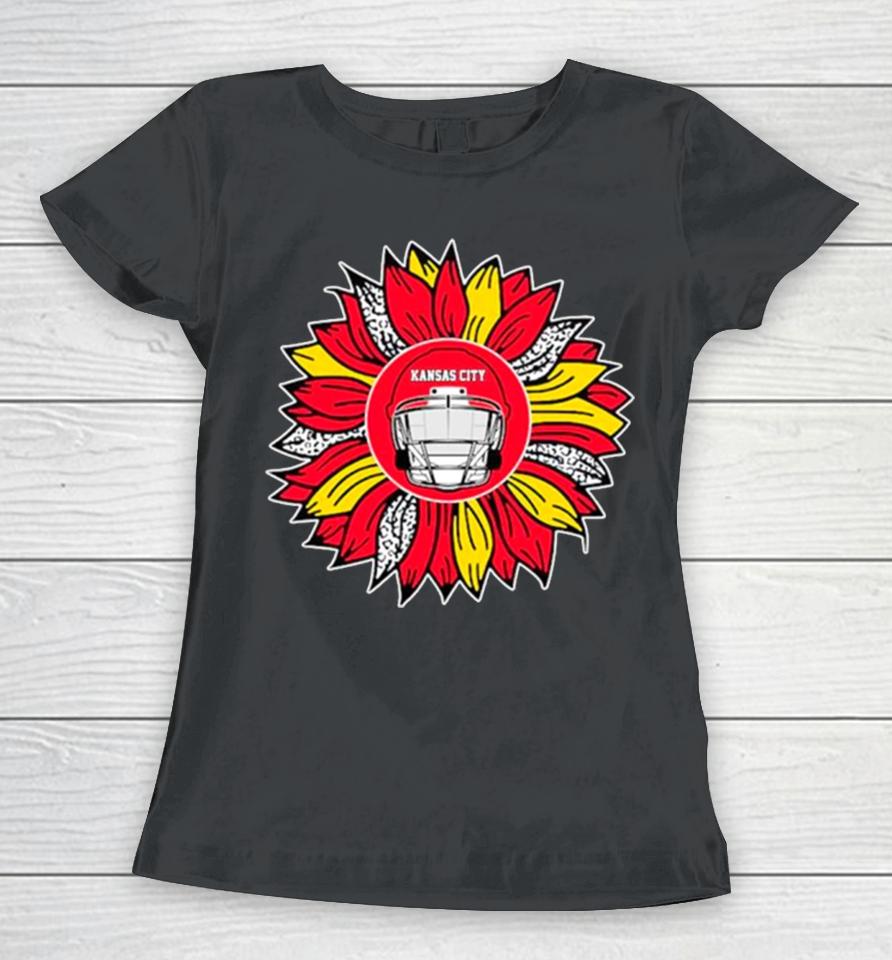 Kansas City Chiefs Football Sunflower Women T-Shirt
