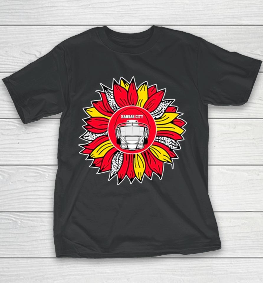 Kansas City Chiefs Football Sunflower Youth T-Shirt