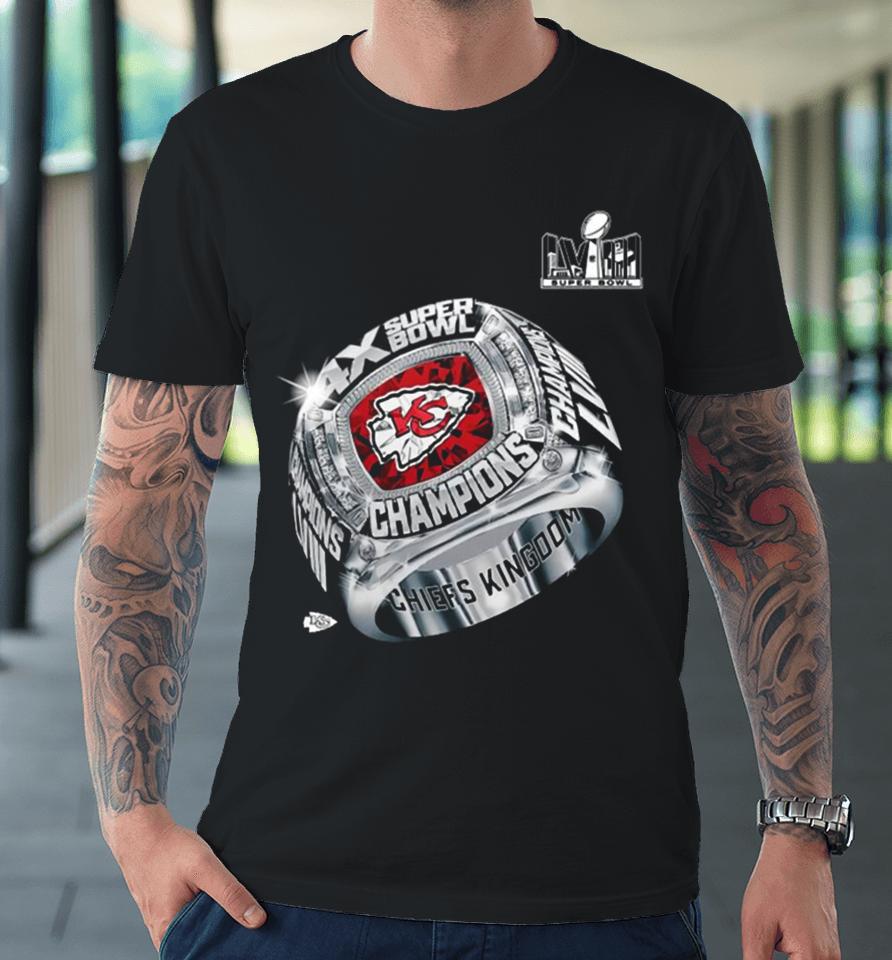 Kansas City Chiefs Four Time Super Bowl Champions Ring 2024 Premium T-Shirt