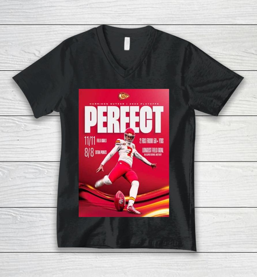 Kansas City Chiefs Harrison Butker You Can Call Him Mr Perfect Unisex V-Neck T-Shirt