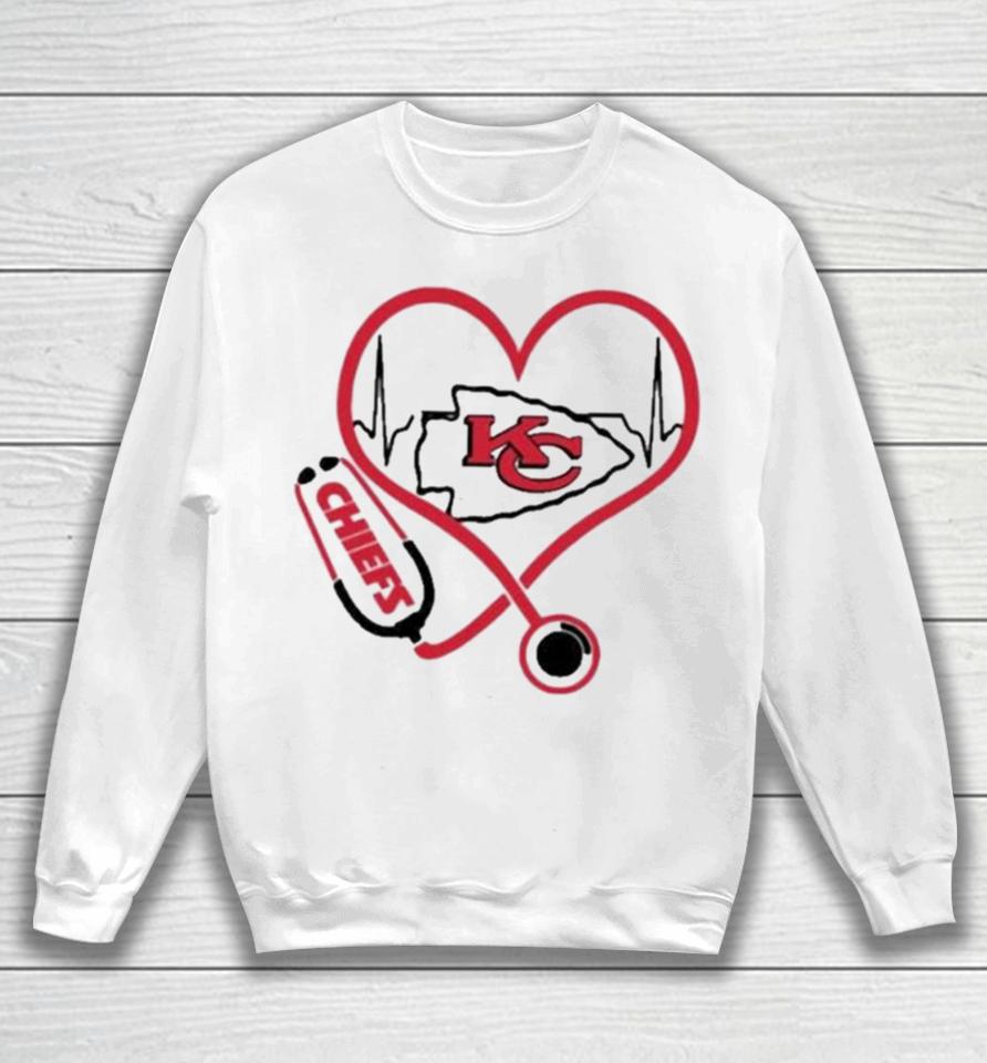 Kansas City Chiefs Heartbeat Nurse Sweatshirt