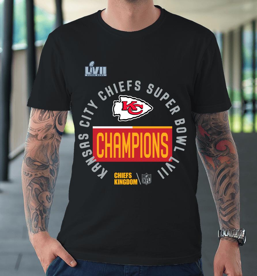 Kansas City Chiefs Kingdom 2023 Super Bowl Lvii Champions Premium T-Shirt