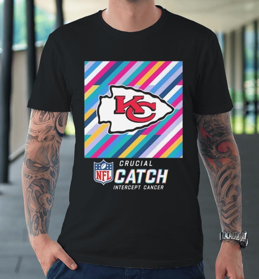 Kansas City Chiefs Nfl Crucial Catch Intercept Cancer Premium T-Shirt