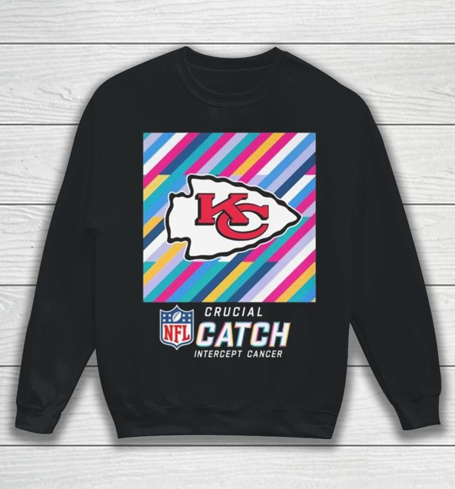 Kansas City Chiefs Nfl Crucial Catch Intercept Cancer Sweatshirt