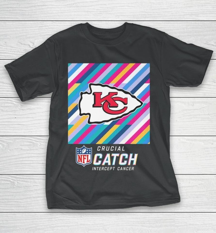 Kansas City Chiefs Nfl Crucial Catch Intercept Cancer T-Shirt