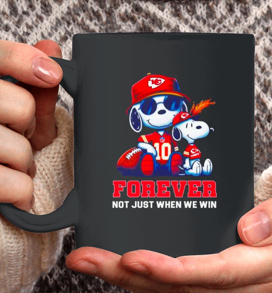 Kansas City Chiefs Snoopy Forever Not Just When We Win Coffee Mug