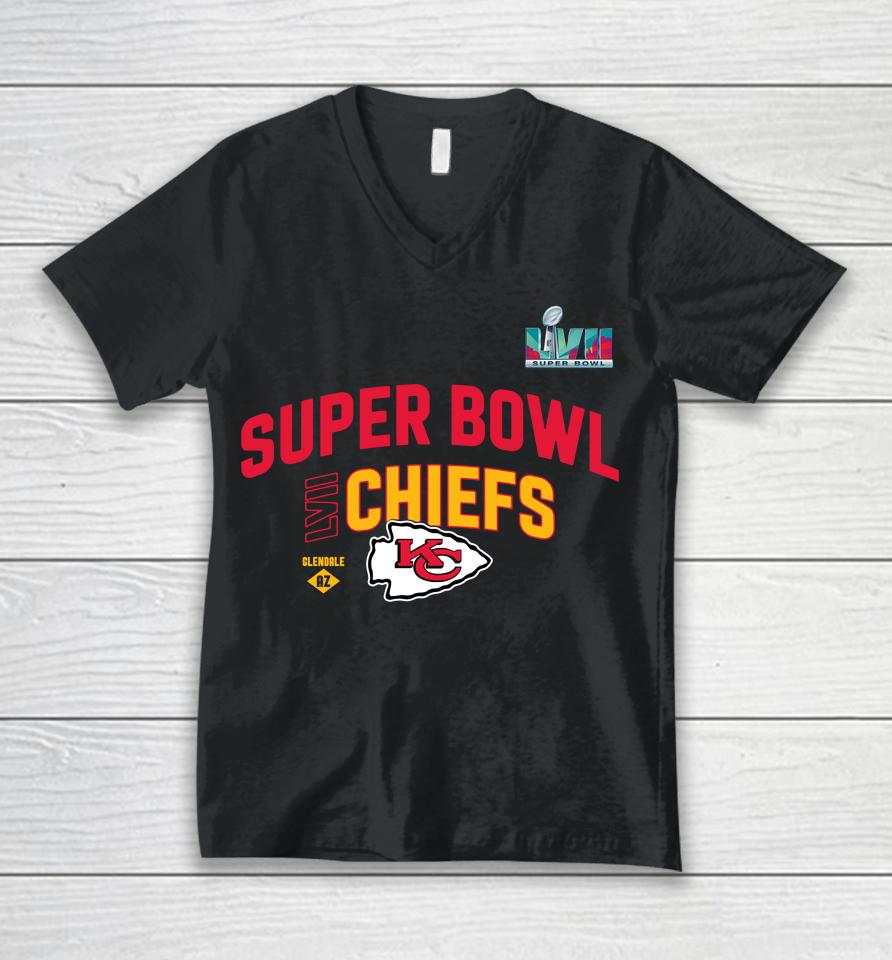 Kansas City Chiefs Super Bowl Lvii Unisex V-Neck T-Shirt