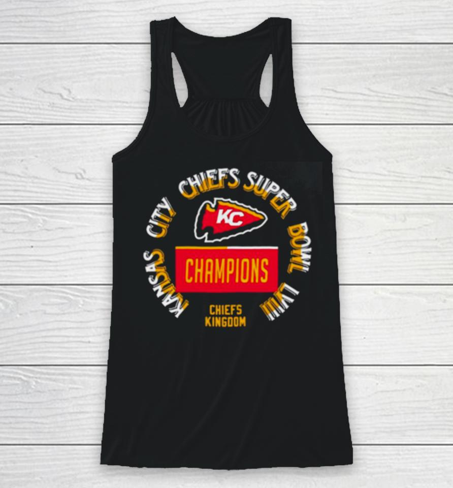 Kansas City Chiefs Super Bowl Lviii Chiefs Kingdom Champions Racerback Tank
