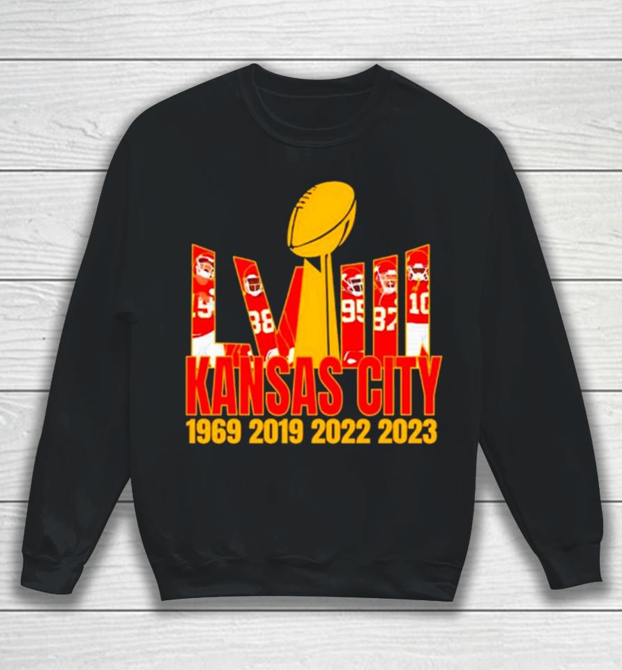 Kansas City Chiefs Super Bowl Lviii Trophy Player Sweatshirt
