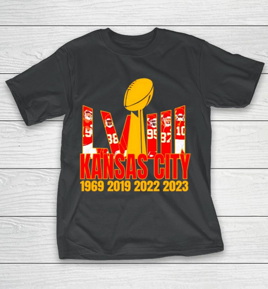 Kansas City Chiefs Super Bowl Lviii Trophy Player T-Shirt