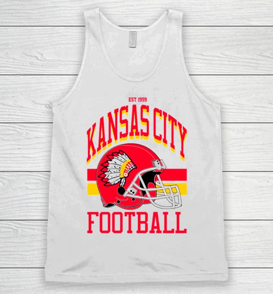 Kansas City Football Red Jersey Unisex Tank Top