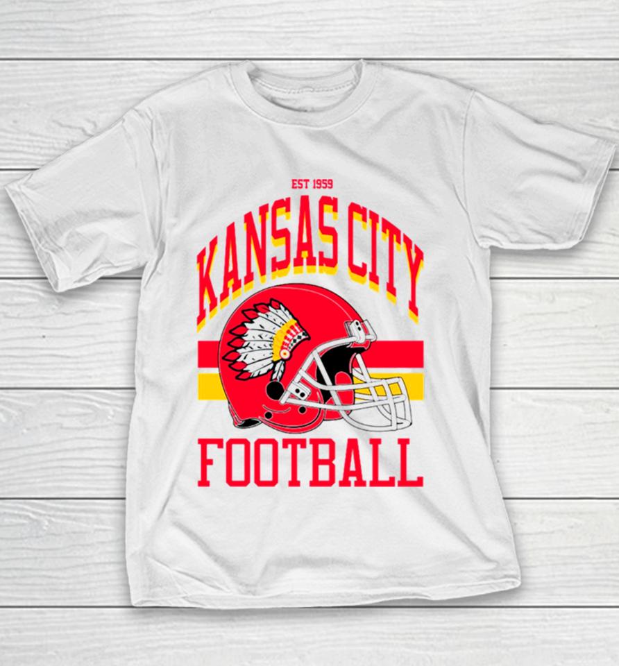 Kansas City Football Red Jersey Youth T-Shirt