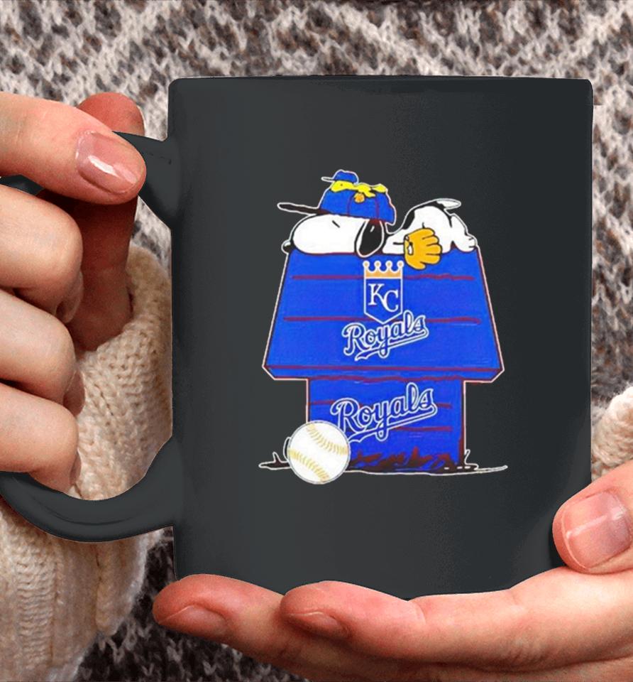 Kansas City Royals Snoopy And Woodstock The Peanuts Baseball Coffee Mug