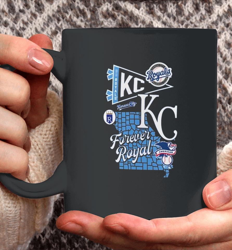 Kansas City Royals Split Zone Forever Royal Coffee Mug