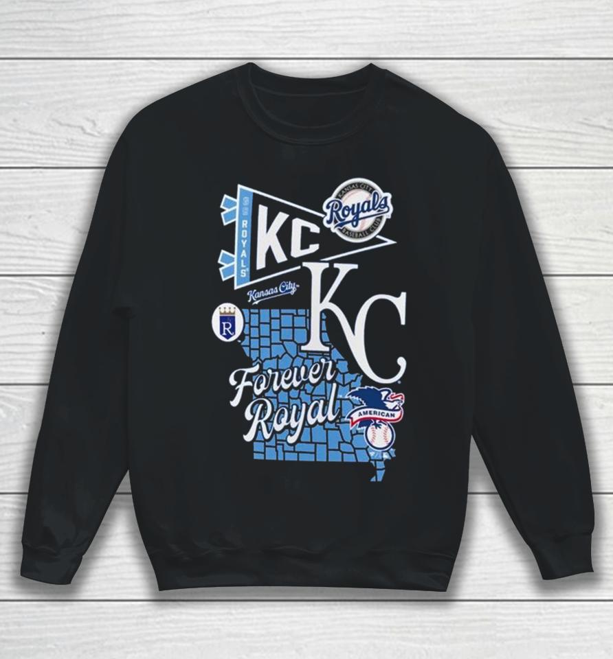Kansas City Royals Split Zone Forever Royal Sweatshirt