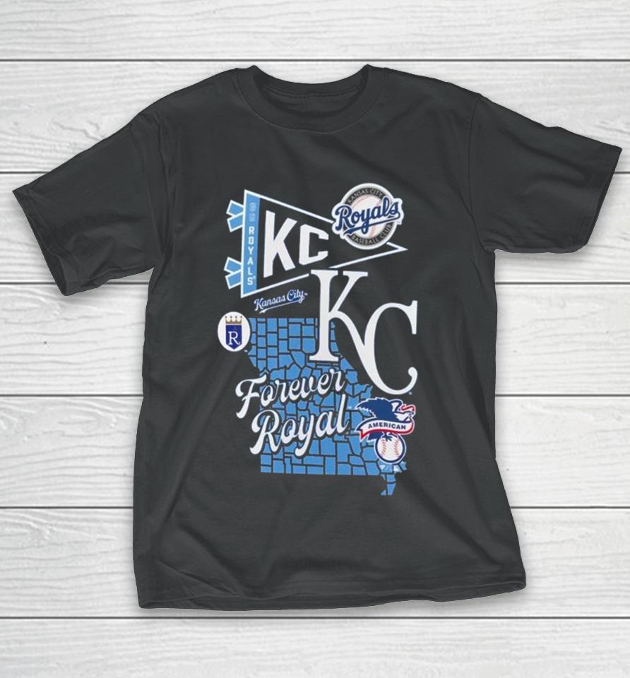 Kansas City Royals Split Zone Forever Royal T-Shirt
