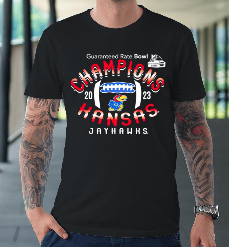 Kansas Jayhawks Guaranteed Rate Bowl Champions 2023 Premium T-Shirt