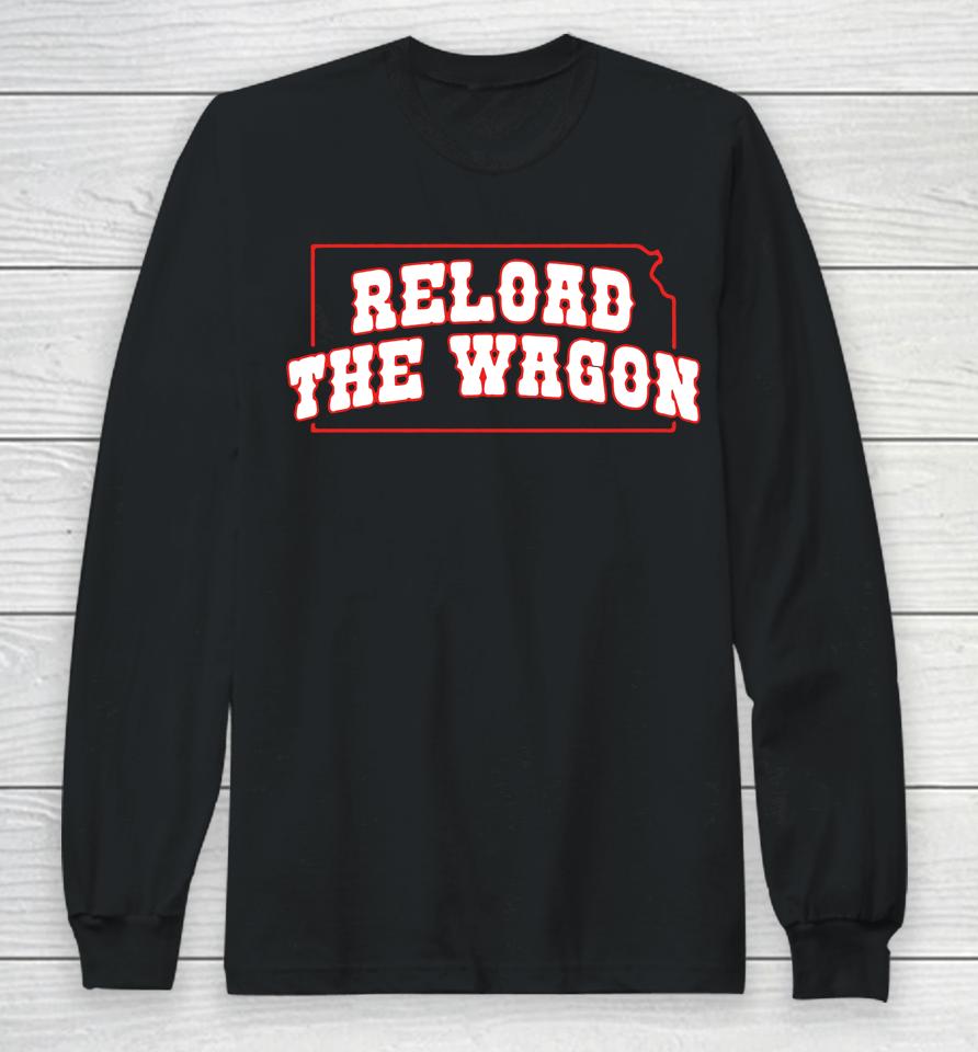 Kansas Jayhawks Reload The Wagon Barstool Sports Long Sleeve T-Shirt