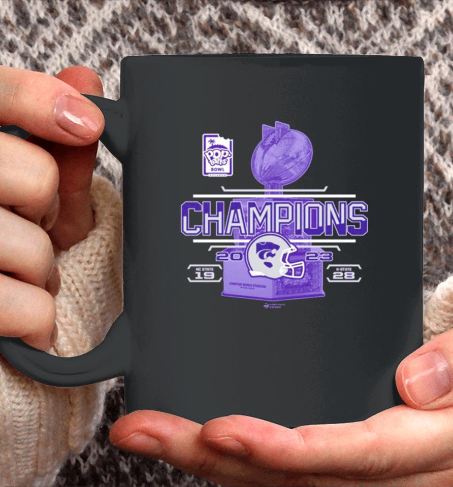 Kansas State Wildcats 2023 Pop Tarts Bowl Champions 28 19 Nc State Score Purple Coffee Mug