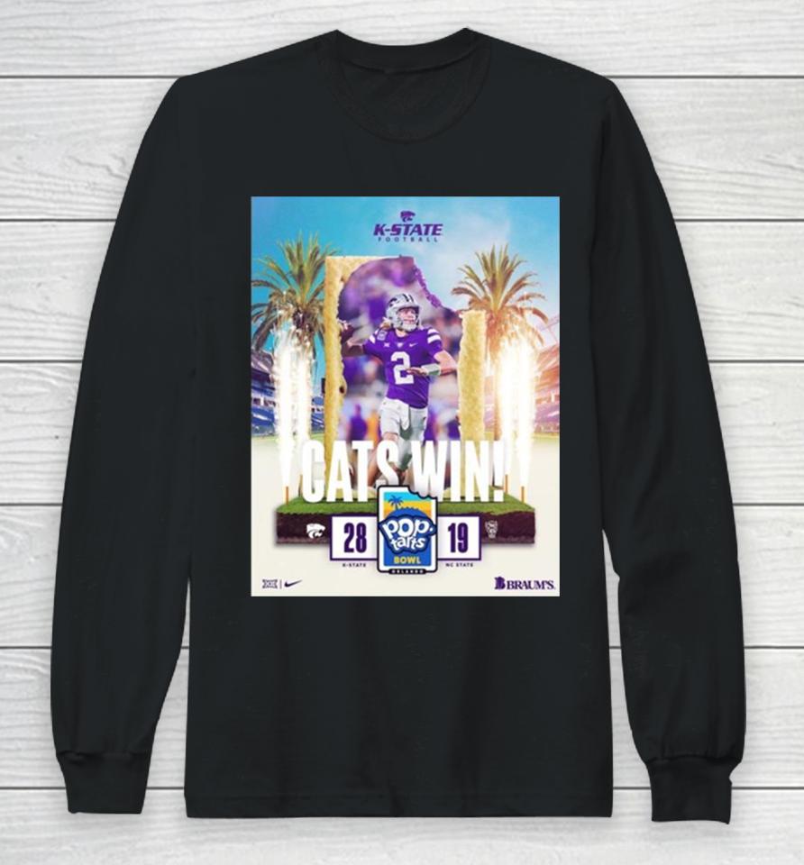 Kansas State Wildcats Defeated Nc State Wolfpacks To Get The 2023 Pop Tarts Bowl Champions Ncaa College Football Long Sleeve T-Shirt