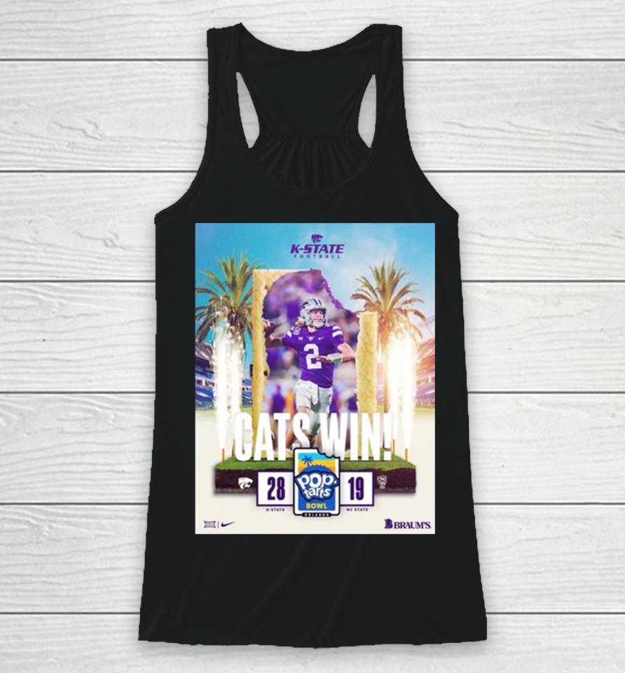 Kansas State Wildcats Defeated Nc State Wolfpacks To Get The 2023 Pop Tarts Bowl Champions Ncaa College Football Racerback Tank