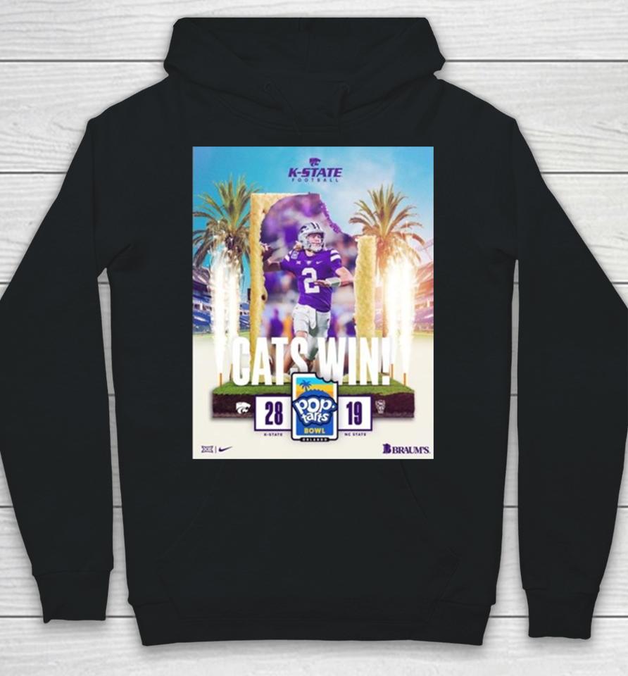 Kansas State Wildcats Defeated Nc State Wolfpacks To Get The 2023 Pop Tarts Bowl Champions Ncaa College Football Hoodie