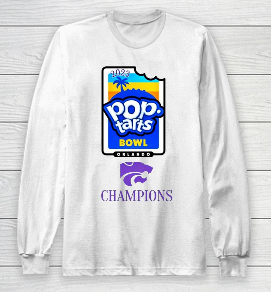 Kansas State Wildcats Football 2023 Pop Tarts Bowl Champions Long Sleeve T-Shirt