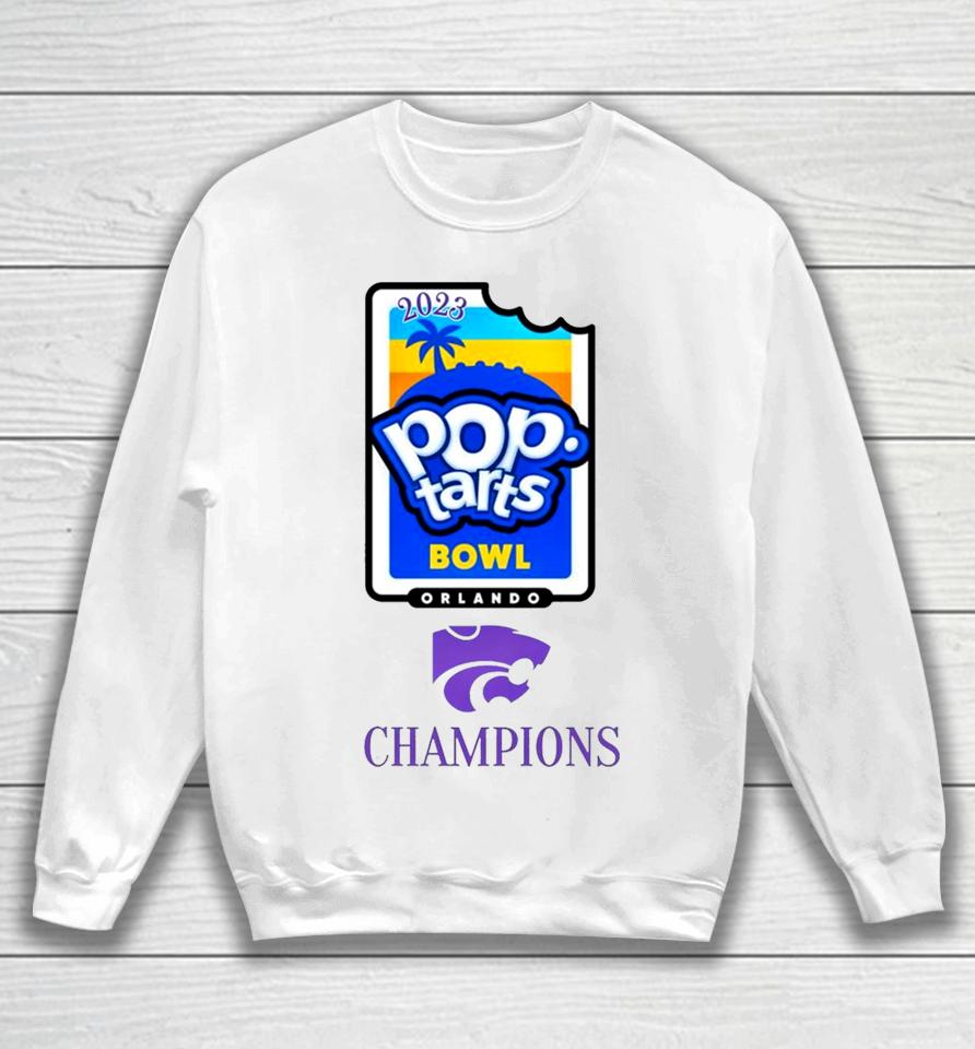 Kansas State Wildcats Football 2023 Pop Tarts Bowl Champions Sweatshirt