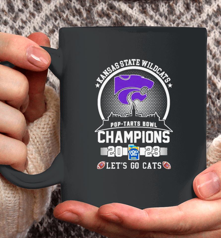 Kansas State Wildcats Football 2023 Pop Tarts Bowl Champions Skyline Let’s Go Cats Coffee Mug