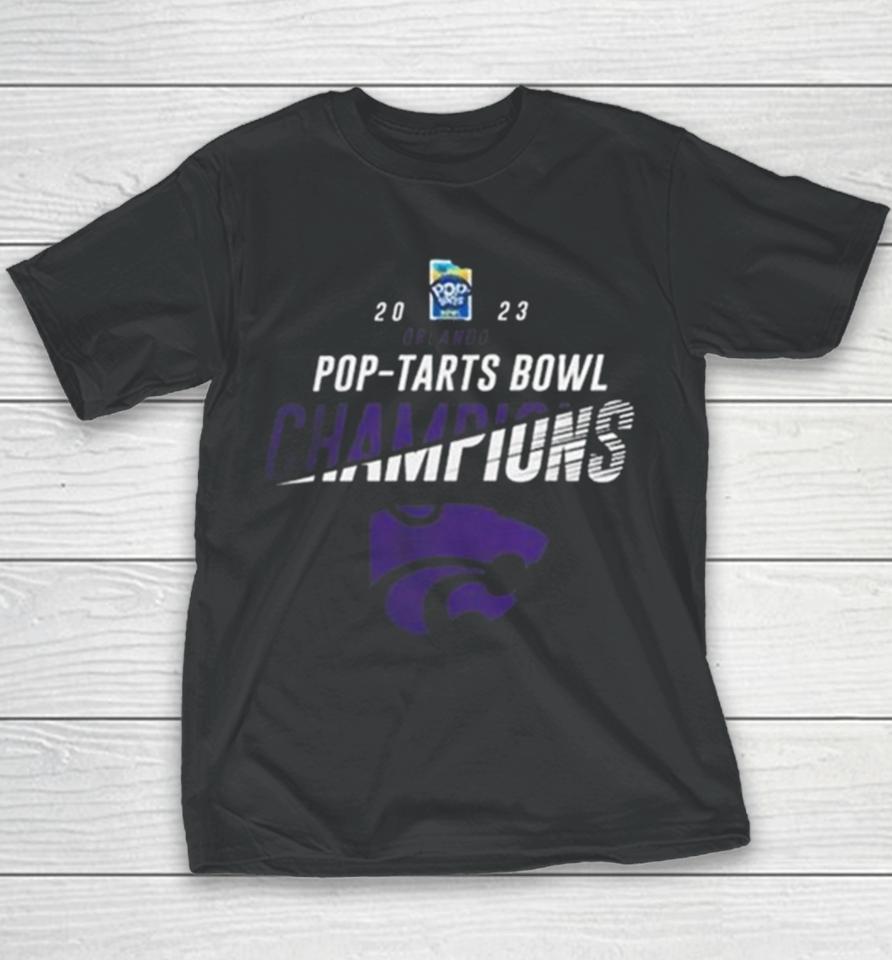 Kansas State Wildcats Win The 2023 Orlando Pop Tarts Bowl Champions Ncaa College Football Youth T-Shirt