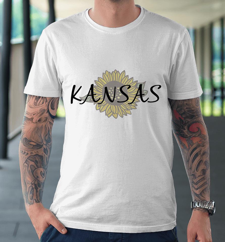 Kansas Sunflower Premium T-Shirt