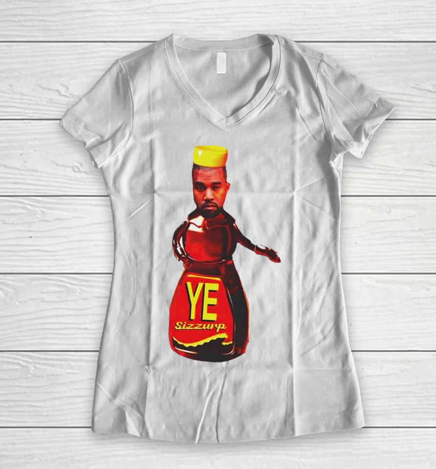 Kanye West Ye Sizzurp Women V-Neck T-Shirt