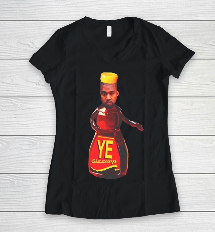 Kanye West Ye Sizzurp Women V-Neck T-Shirt