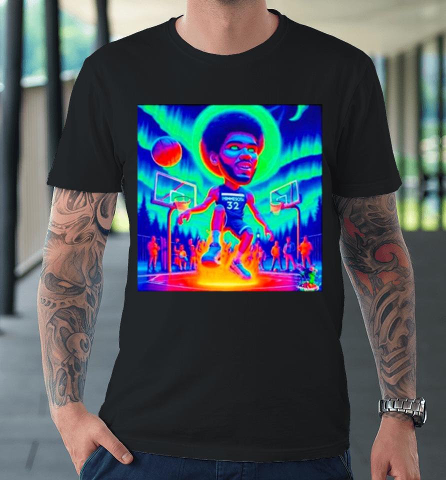 Karl Anthony Towns Big Kat Psychedelic Meme Minnesota Timberwolves Premium T-Shirt