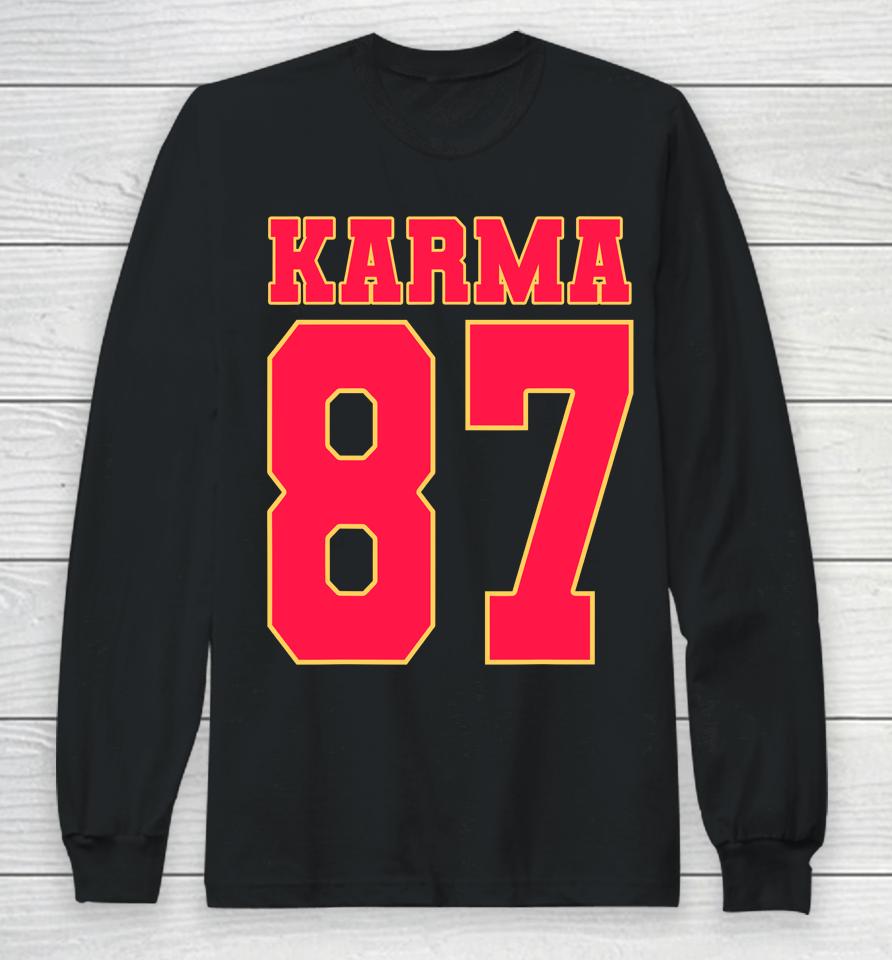 Karma 87 Football Fans Long Sleeve T-Shirt