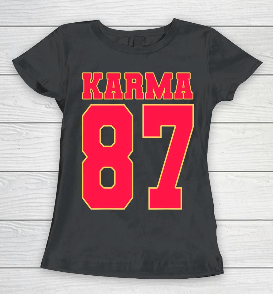 Karma 87 Football Fans Women T-Shirt