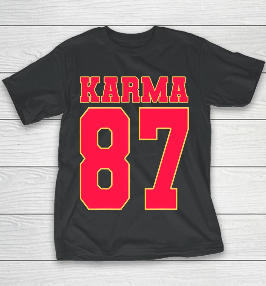 Karma 87 Football Fans Youth T-Shirt