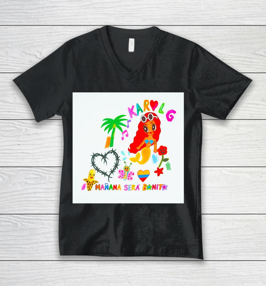 Karol G Store Manana Sera Bonito Collage Unisex V-Neck T-Shirt
